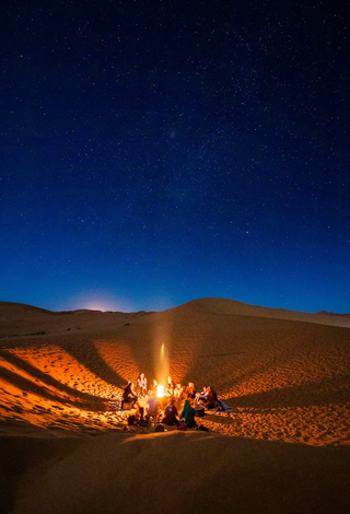 desert campfire jigsaw puzzle