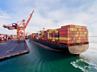 Fully packed Cargo ship jigsaw puzzle