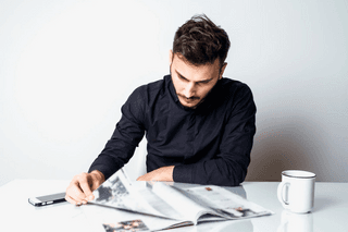Busy man jigsaw puzzle