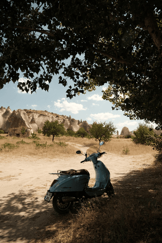 White scooter jigsaw puzzle