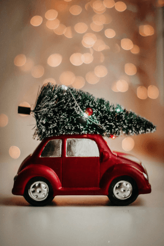 Red Car On Christmas jigsaw puzzle
