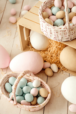 Basket Of Easter Eggs jigsaw puzzle