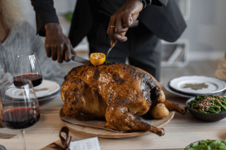 A Man Preparing The Turkey  jigsaw puzzle