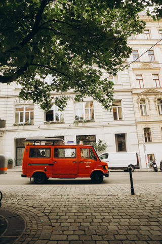 Red van jigsaw puzzle