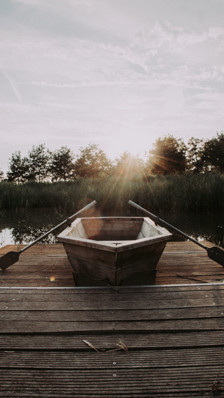 Sunrise boat jigsaw puzzle