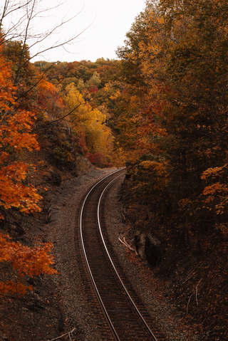 Train track jigsaw puzzle