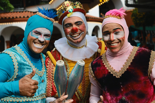 Three clowns jigsaw puzzle