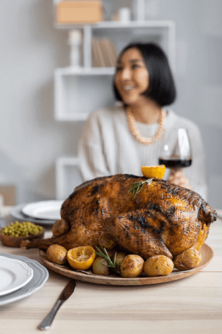 Enjoying Thanksgiving jigsaw puzzle