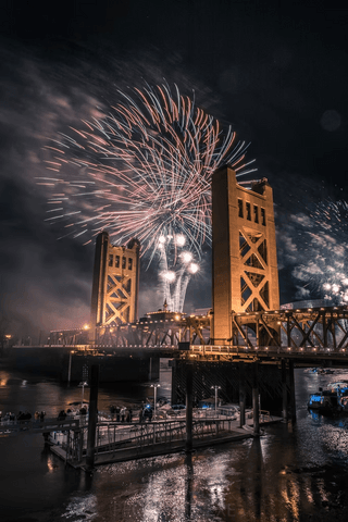 New Years In Sacramento Bridge jigsaw puzzle
