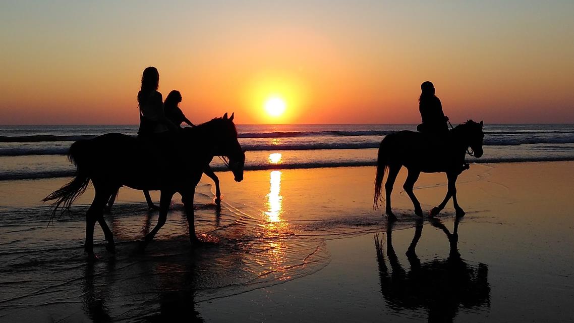 Horse Riding On The Beach jigsaw puzzle