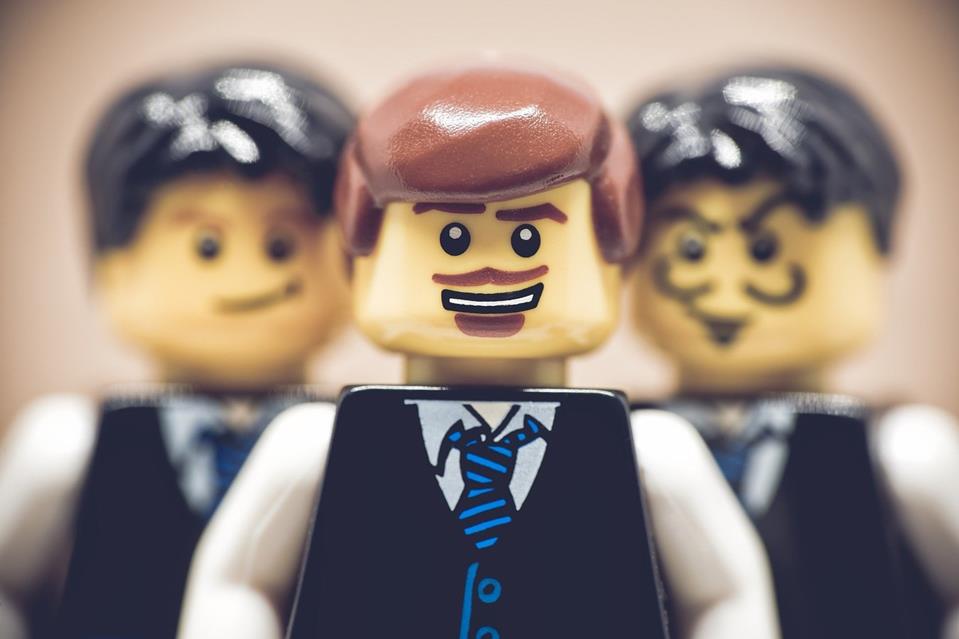 Legos wearing suits jigsaw puzzle