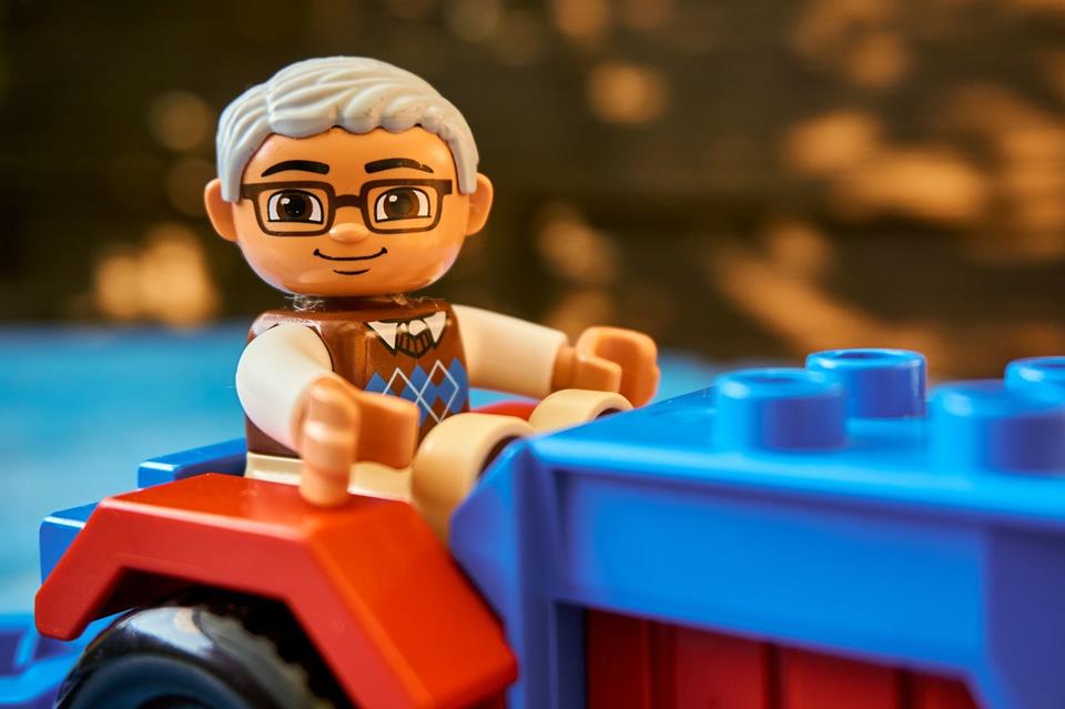 Old man Lego jigsaw puzzle