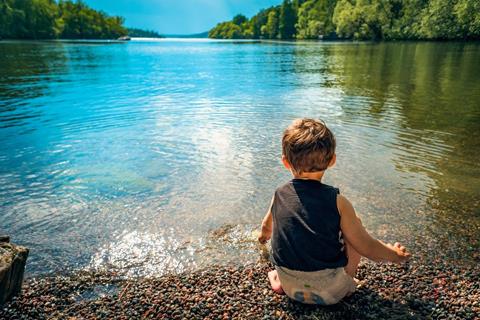 Child in a River jigsaw puzzle