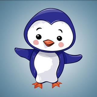 Happy Penguin jigsaw puzzle