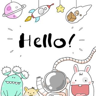 Space Hello jigsaw puzzle