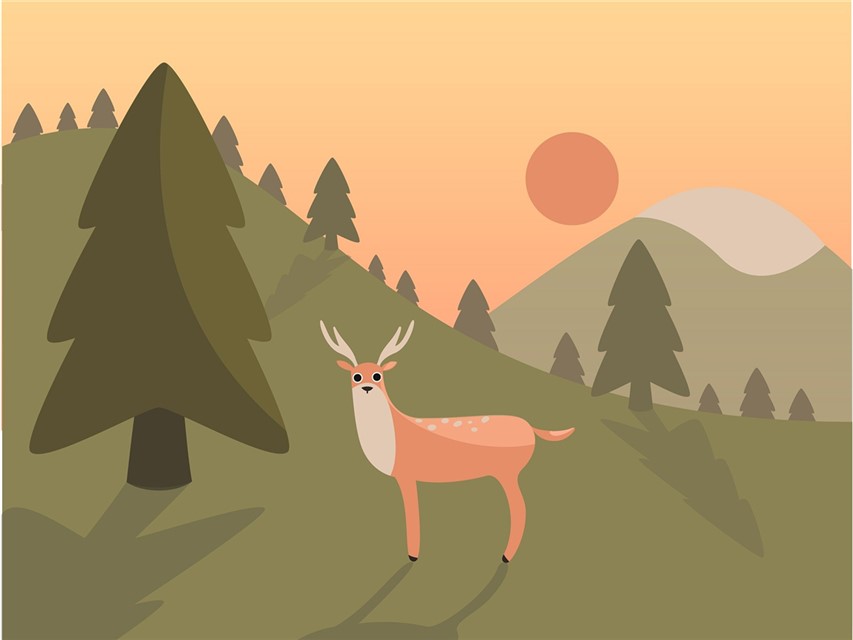 Sunset Deer jigsaw puzzle