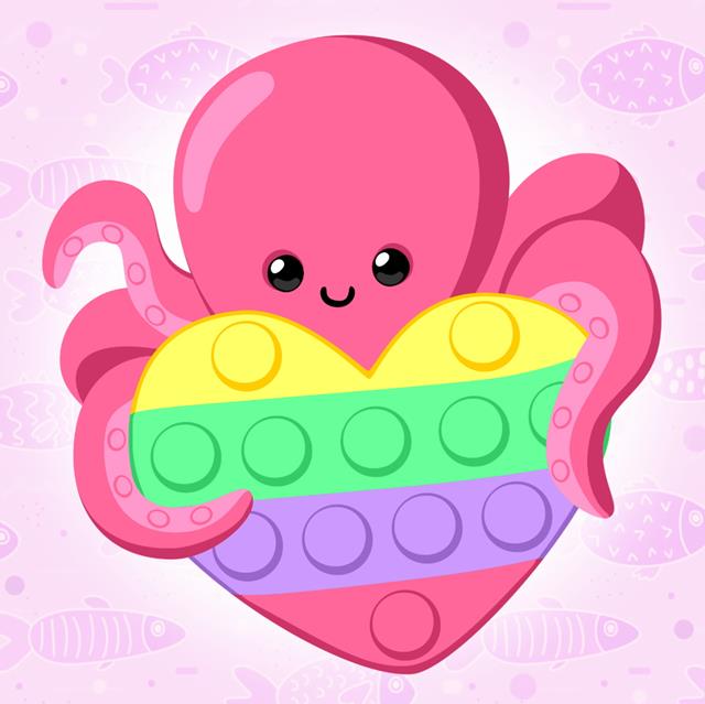 Octopus with a Heart jigsaw puzzle