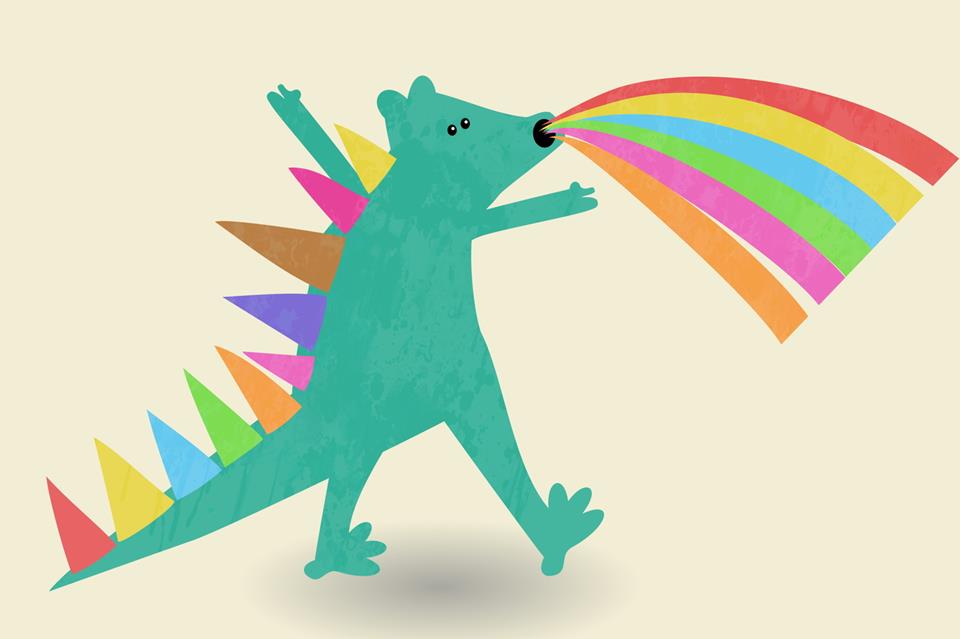 Rainbow Dinosaur jigsaw puzzle