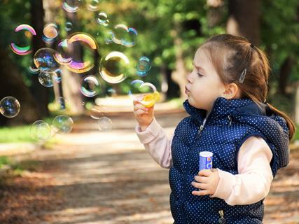 Girl with Bubbles jigsaw puzzle