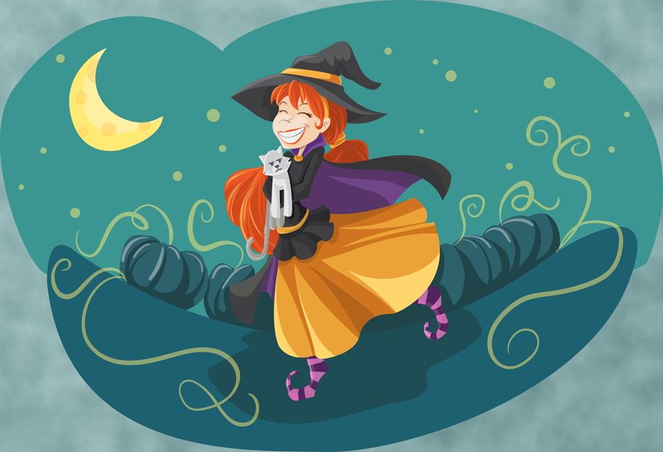 Happy Witch jigsaw puzzle