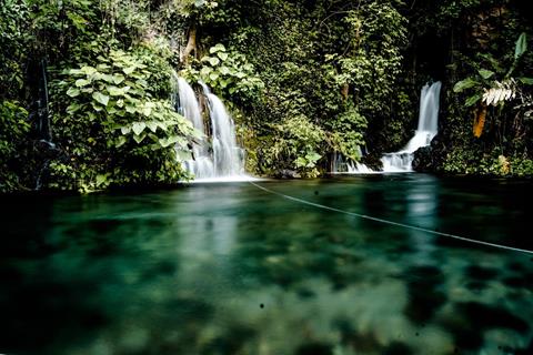 Vegetated Waterfalls  jigsaw puzzle