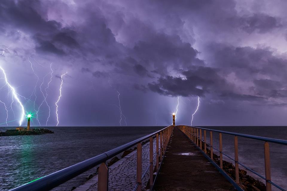 Storm With Lightning In Port La Nouvelle jigsaw puzzle
