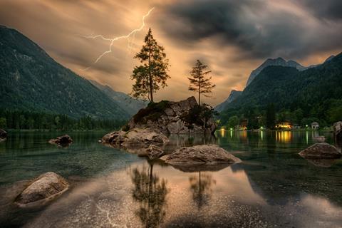 Stormy Weather Over Lake jigsaw puzzle