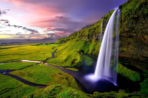 Large Waterfalls On A Huge Canyon jigsaw puzzle