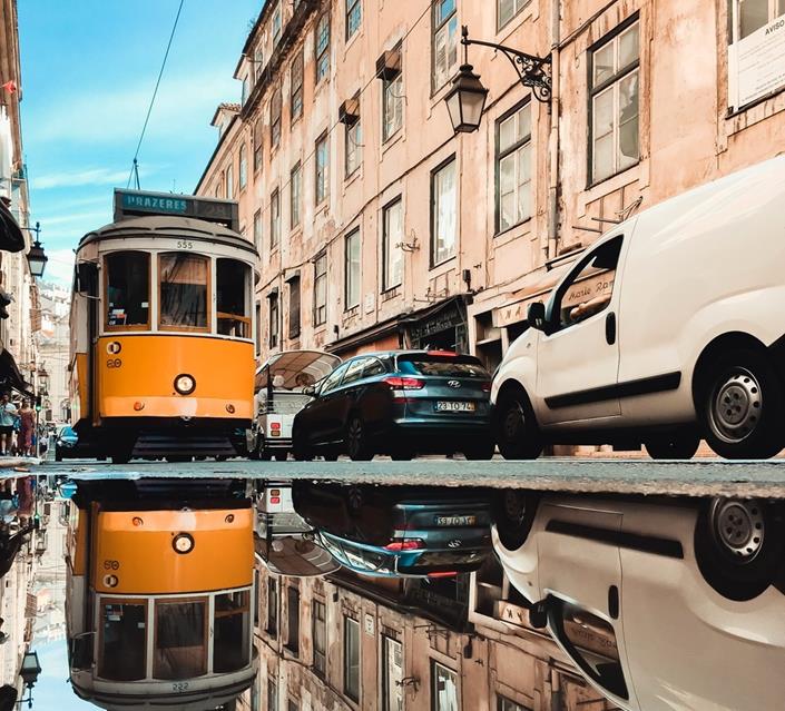 Cable Car Reflection jigsaw puzzle