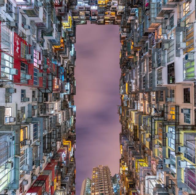 Looking Upward At Buildings jigsaw puzzle
