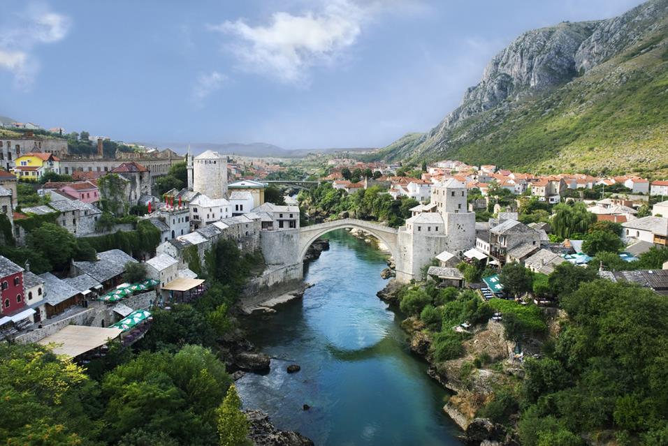 Mostar Old Town jigsaw puzzle