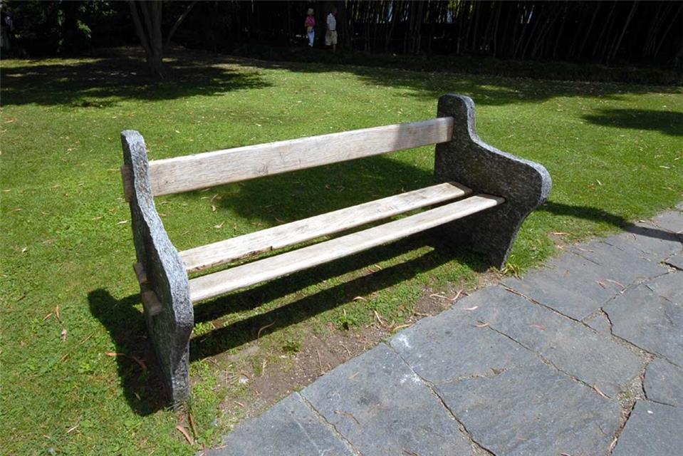 Wooden And Stone Bench jigsaw puzzle