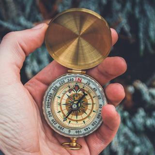 Close Up Compass Gold jigsaw puzzle
