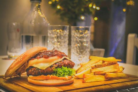 Hamburger With Fries jigsaw puzzle