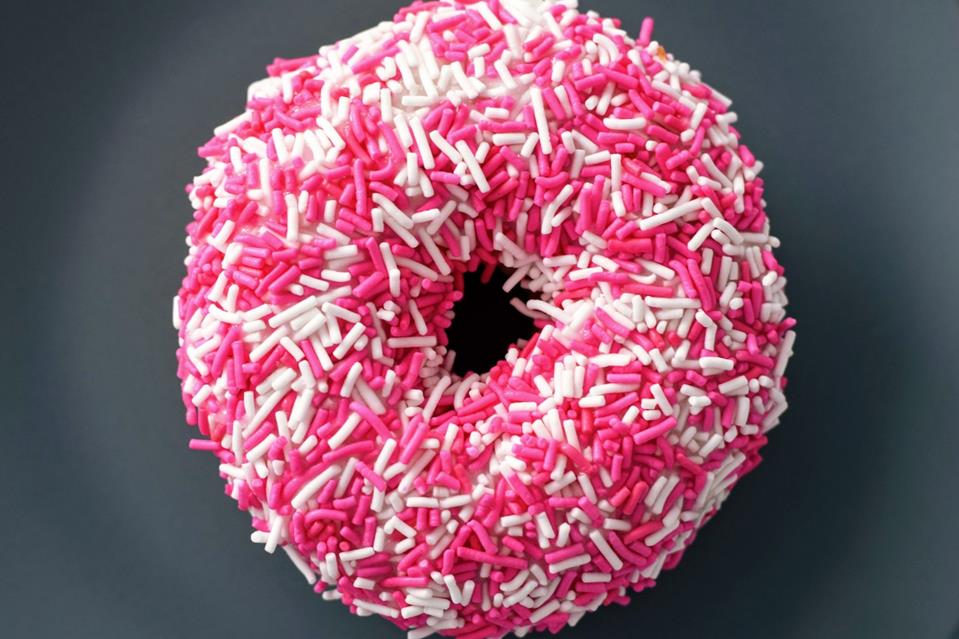 Pink White Donut jigsaw puzzle