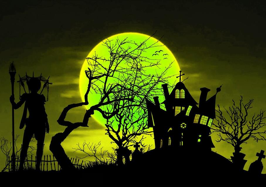 Halloween Silhouette Art jigsaw puzzle