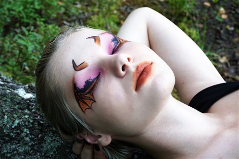 Woman with Halloween Makeup jigsaw puzzle