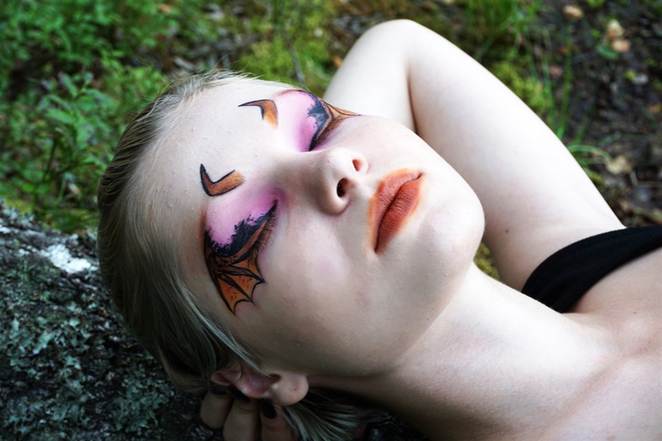 Woman with Halloween Makeup jigsaw puzzle