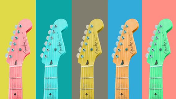 Color Guitars jigsaw puzzle