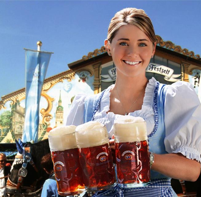 Waitress with Beers jigsaw puzzle