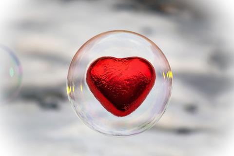 Heart In Soap Bubble jigsaw puzzle