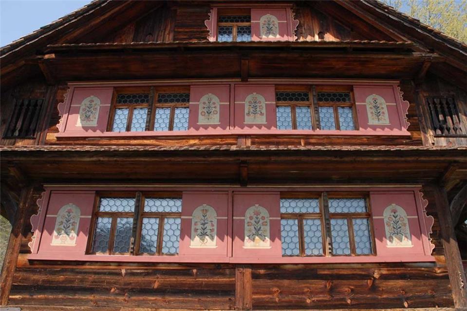 Pink Hexagon Windows jigsaw puzzle