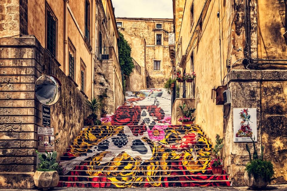 Sicily Painted Stairs jigsaw puzzle