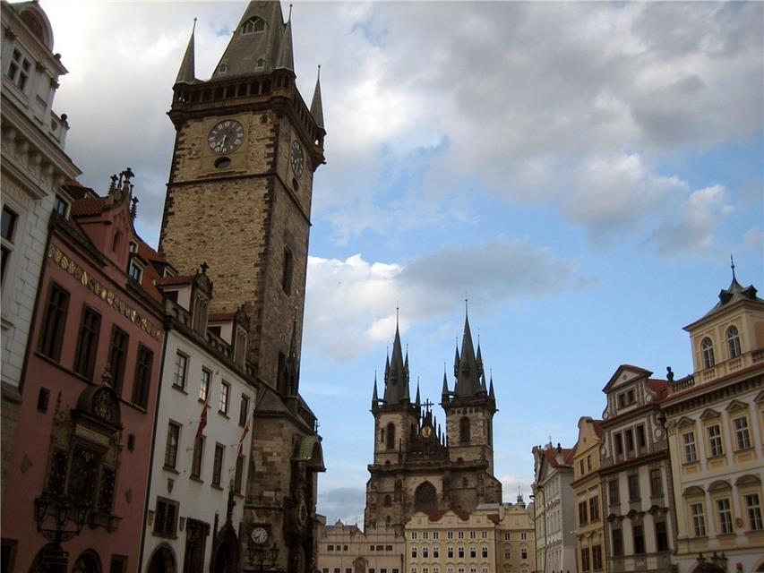 Clocktowers of Prague jigsaw puzzle
