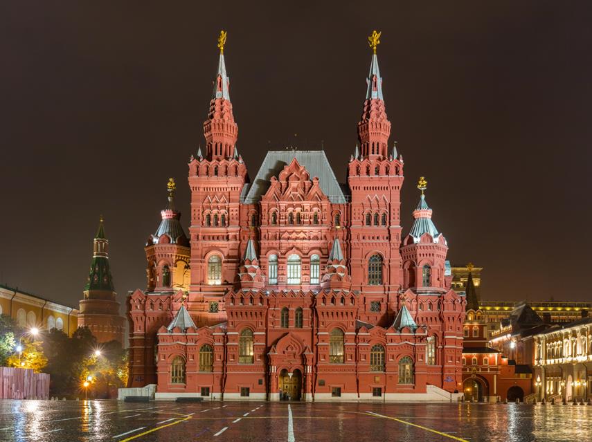 Night at State Historical Museum   Moscow   Russia jigsaw puzzle