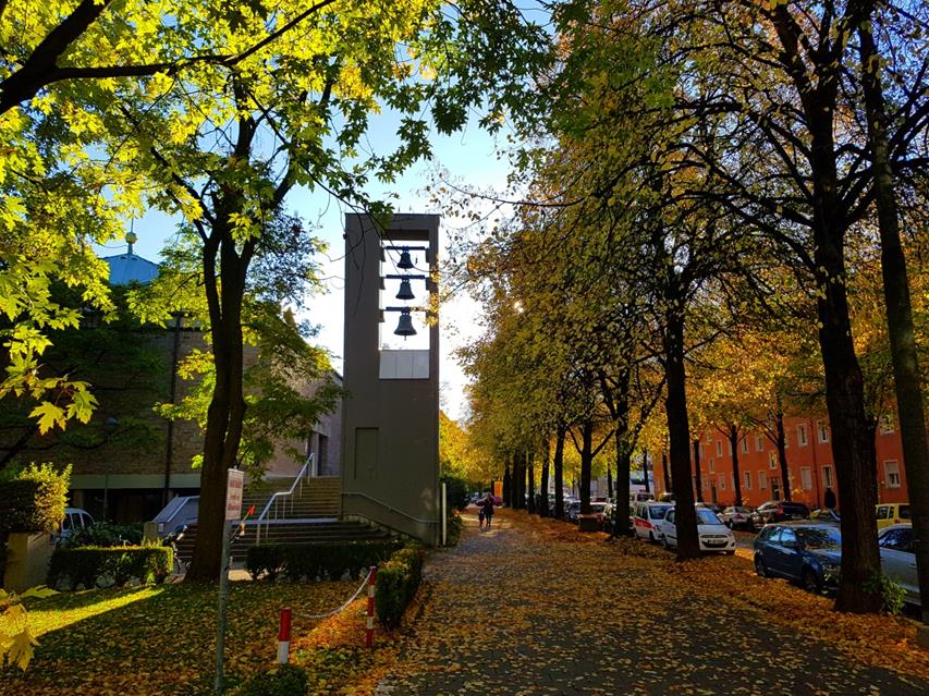 Lutheran Church On A Autumn Morning jigsaw puzzle