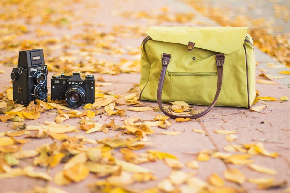 Photo Camera Over Autumn Leaves jigsaw puzzle