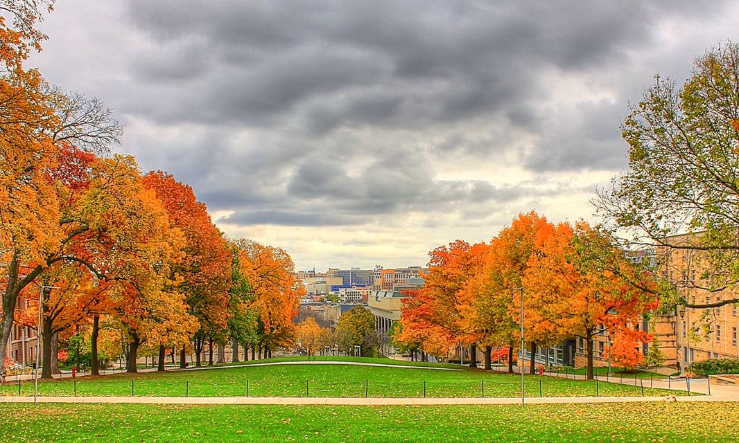 Wisconsin Madison Autumn From Bascom Hill jigsaw puzzle
