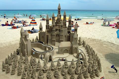 Sand Castle With Train jigsaw puzzle