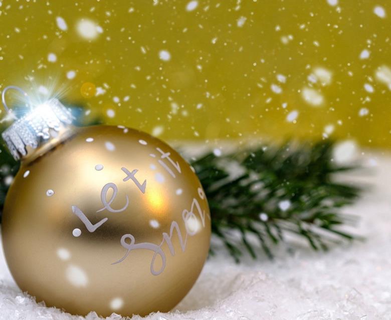 Golden Christmas jigsaw puzzle